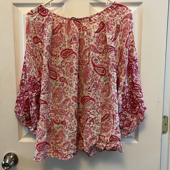Pink paisley print top - Picture 5 of 9